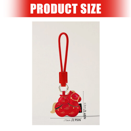 Wealth Symbol PU Leather Keychain Designed for-Be blessed soon 2