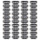 40pcs U-shaped clamp For Hair Extensions Wig Clips DIY Comb Black Frame 1