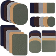 30 StüCk AufbüGeln Von Stoff Patches Stoff Reparatur Patches Twill Kleidung Reparatur Patch Kit für Jacken Kleidung, 5 Farben