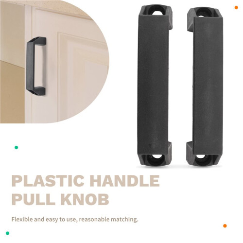 Cabinet Drawer Door Plastic Handle Pull Knob 120mm 4.7" 2 Pcs 1