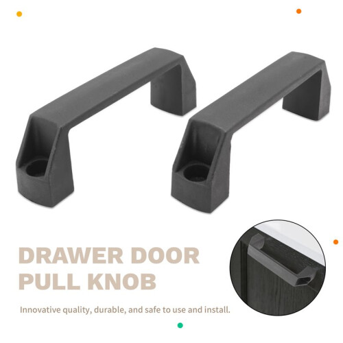 Cabinet Drawer Door Plastic Handle Pull Knob 120mm 4.7" 2 Pcs 2