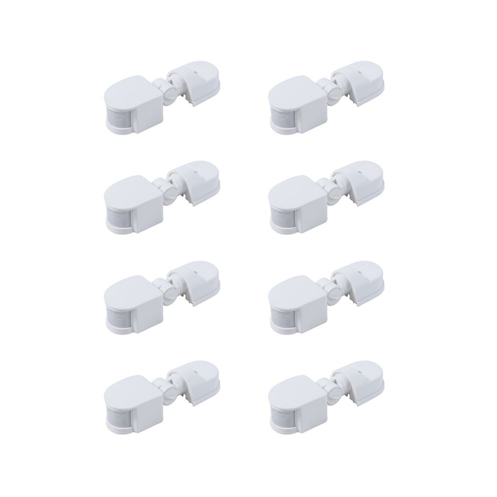 8X Infrared Motion Sensor Ac110v-240V Adjustable Sensor For Pir Body Motion Sensors For Multiple Scenarios(White) 6034020642791