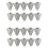 20Pcs Three-Hole Waterproof Tarpaulin Hook Trailer Connecting Net Hook Hook Iron Plate Hook Suitable for Trailers 1