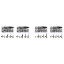 280 Ensembles de Pointes et de Goujons de Forme Mixte En Argent CĂ´ne Croc Spikes Kit de Rivets En Cuir pour VĂŞtements Chaussures Ceintures Bricolage