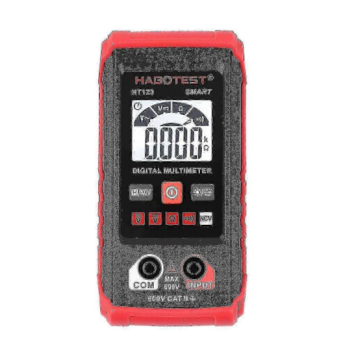 HABOTEST HT123 Digital Multimeter Auto Range 2,000 Counts True RMS Measuring with LCD Backlight Flas