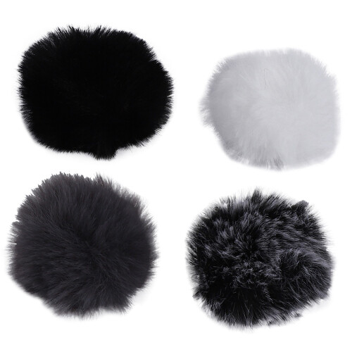 Universal Lavalier Microphone Furry Windscreen Fur Windshield Wind Muff Soft for    Lapel Lavalier Mic 5Mm