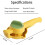 (Yellow) Lemon Squeezer, Manual Juicer Lemon Squeezer, Juicer Citrus Lemon Squeezer, New Upgrade Fruit Juicer With Rotation Button Kitchen Tool 3