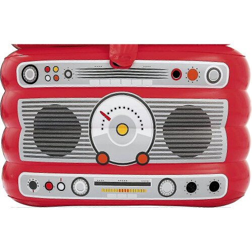 Inflatable Drinks Cooler, Floating ice Box with Jukebox Design, Pool Accessories for Parties, Red - DD01 2