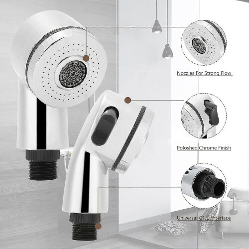 Shower Head Adapter Shampoo Bed Chair Shower Accessory Side Switch Type - DD 2