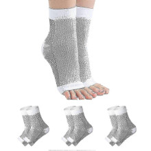 (S M, White) Soothing neuropathy socks - Compression socks for plantar fasciitis pain