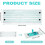 Microfibre Mop Head Replacement Covers, 4 Pcs for Leifheit System Mop Flat Replacement Head ,42 CM, Reusable Mop Pads 2