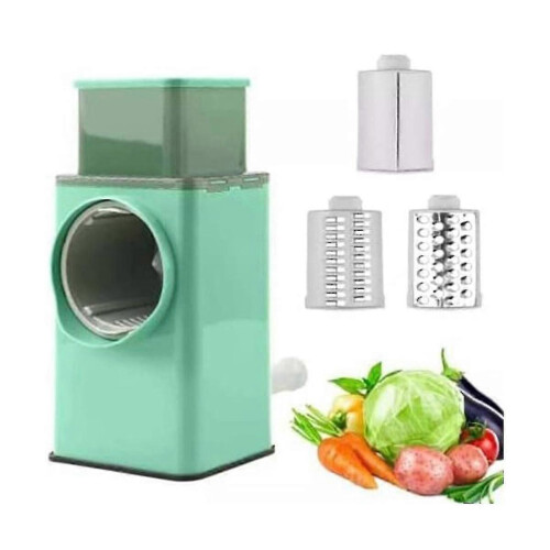 Grater Multi Function Vegetable Cutter Upgraded Cheese Grater Shredder with 3 Interchangeable Blade 1