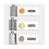 Grater Multi Function Vegetable Cutter Upgraded Cheese Grater Shredder with 3 Interchangeable Blade 5