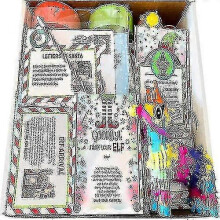 (24Day) 2023 Elf Props Kit 24 Days Of Christmas Activities Countdown Kids Gift