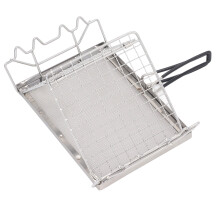 Stainless Steel Camp Stove Toaster, Foldable Tray