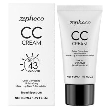 Skin Tones Adjusting CC-Cream SPF43 Spf43 Sunscreen Daily Concealer for Women