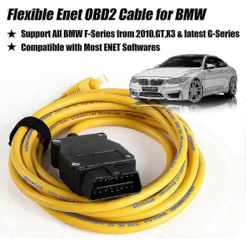 Enet OBD2 Cable for BMW F Series Coding - 9.84ft RJ45 ENET Cable for ESYS ICOM ISTA Bootmod3 Bimmercode Compatibility 2
