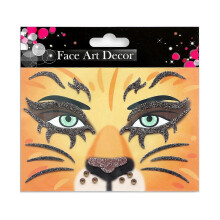 (lion) Blingbling Temporary Makeup Stickers Crystal Glittered Stickers Festival Holiday Costumes Blingbling Face Jewels Animal