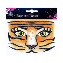 (big tiger) Blingbling Temporary Makeup Stickers Crystal Glittered Stickers Festival Holiday Costumes Blingbling Face Jewels Animal