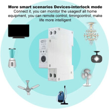 Tuya WiFi Circuit Breaker with Reclosing Timer Meter KWH Monitor Overload Protect for Alexa WiFi