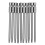 10pcs 100mm Length 1/4 inch Hex Shank T20 Torx Security Screwdriver Bits, Silver Gray 1