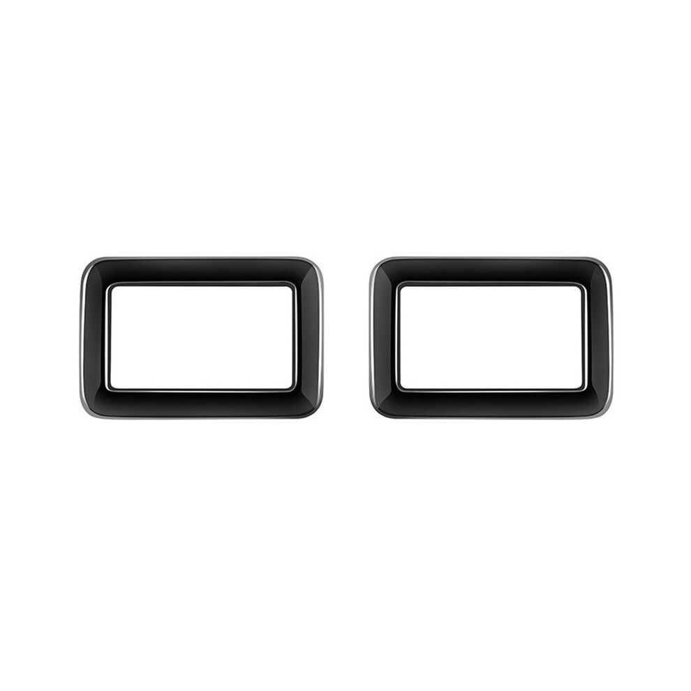 For Alphard/Vellfire 40 Series 2023+ Car Middle Row Control Pane Trim Frame Sticker Gloss Black Tauoh