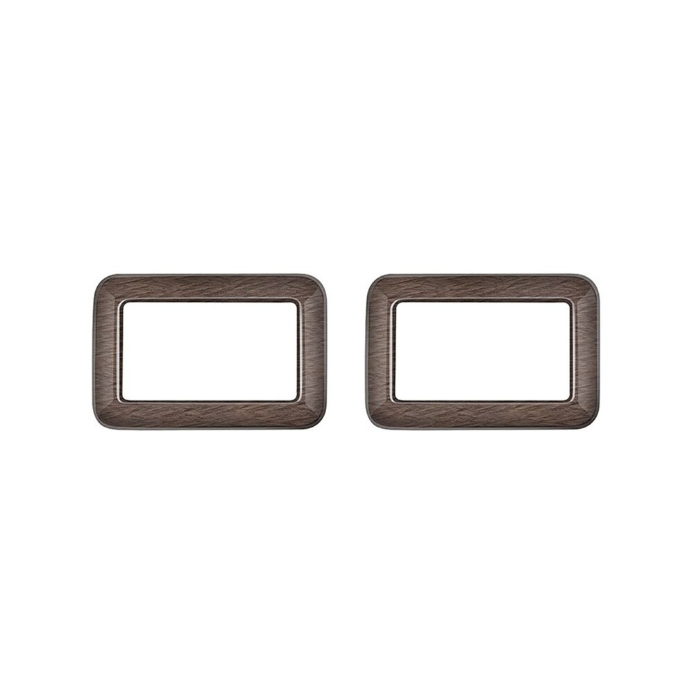 For Alphard/Vellfire 40 Series 2023+ Car Middle Row Control Pane Trim Frame Sticker Wood Grain Tauoh