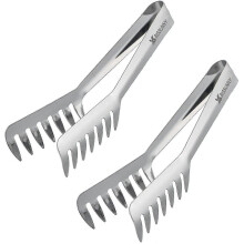 2 Pack Pasta Tong, Stainless Steel Food Tong Serving Tong, Spaghetti Tongs - PJ