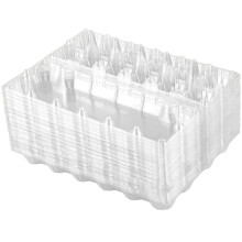 Paquet de 60 Cartons à œUfs en Plastique Bon Marché en Vrac une Douzaine de Cartons à œUfs Vides Transparents pour œUfs de Poule