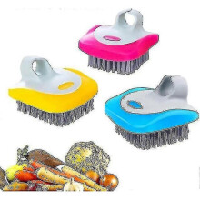 3pcs Vegetable Brush Potato Scrubber, Fruit Veggie Cleaning Brush, Flexible Bristles with Comfortabl