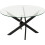 Seconique Sheldon Round Coffee Table Clear Glass/Black 2