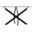 Seconique Sheldon Round Coffee Table Clear Glass/Black 3