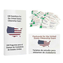 U.S Citizenship Flash Cards, 100 US Civics Questions & Answers for Naturalization Study Guide Citizenship Test