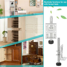 8 Pieces Adjustable Furniture Feet Kit, 55/102 mm Heavy Duty Furniture Levelling Feet, or Furniture, Table, Shelves