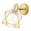 Industrial Wall Sconce Light-Type A gold Without light bulb 1