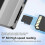 For Microsoft Surface Pro 6 Pro 5 Pro 4 Dock Hub 5 in 1 USB Docking Station with 4K HDMI-Compatible 3