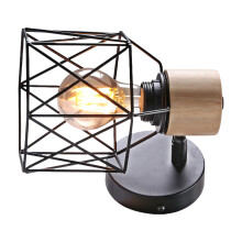 Bedroom Beside LED Wall Light-Type A black with light bulb