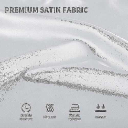 (grey) 16 Square Satin Napkins, Shiny Satin, Soft And Smooth, 50*50cm/dian01 2