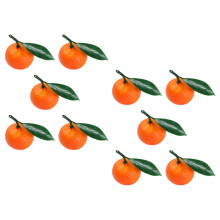 10 Pièces Oranges Réalistes Faux Fruits Décoratifs Artificiels Simulés