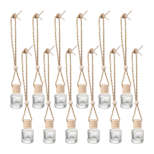 12 flacons parfumés transparents, diffuseurs d'arômes pour