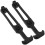 2Pièces Loquets T-Handle Caoutchouc Noir Pour Boîte 1