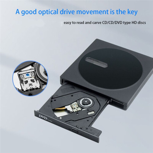 USB 3.0 Type C External CD DVD RW Optical Drive DVD Burner Drive for Laptop External CD DVD Player 2