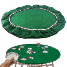Game Table Cover Poker Bridge Card Table Cover Elastic Tablecloth for 36 To 48 Inches Table Game Accessories - Pjun