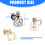 Bedroom Beside LED Wall Light-Type A black with light bulb 4