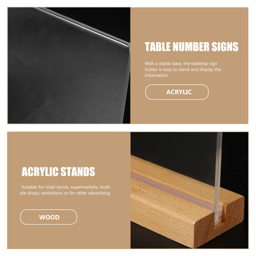 Support Pour Menu Avec Base En Bois 2