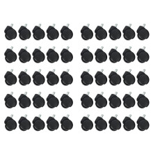 50mm Office Chair Roller Castor Wheels - Set of 50 - Black