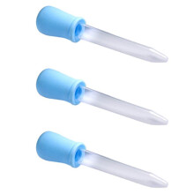 3X 5 Ml Klare Blaue Plastikpipette Medizinische Tropfpipette Fuer Babys