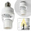 (2pcs)E27 Motion Sensor LED Bulb Holder - Wireless Smart Socket with Infrared Technology for Hands-Free Lighting 2
