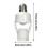 (1pc)E27 Motion Sensor LED Bulb Holder - Wireless Smart Socket with Infrared Technology for Hands-Free Lighting 5