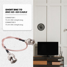 4 Szt. Kabel 3G HD SDI Kabel BNC 30Cm 75 Ohm do Kamer SprzęT Wideo BMCC ObsłUguje Kabel Wideo HD-SDI 3G-SDI 4K 8K